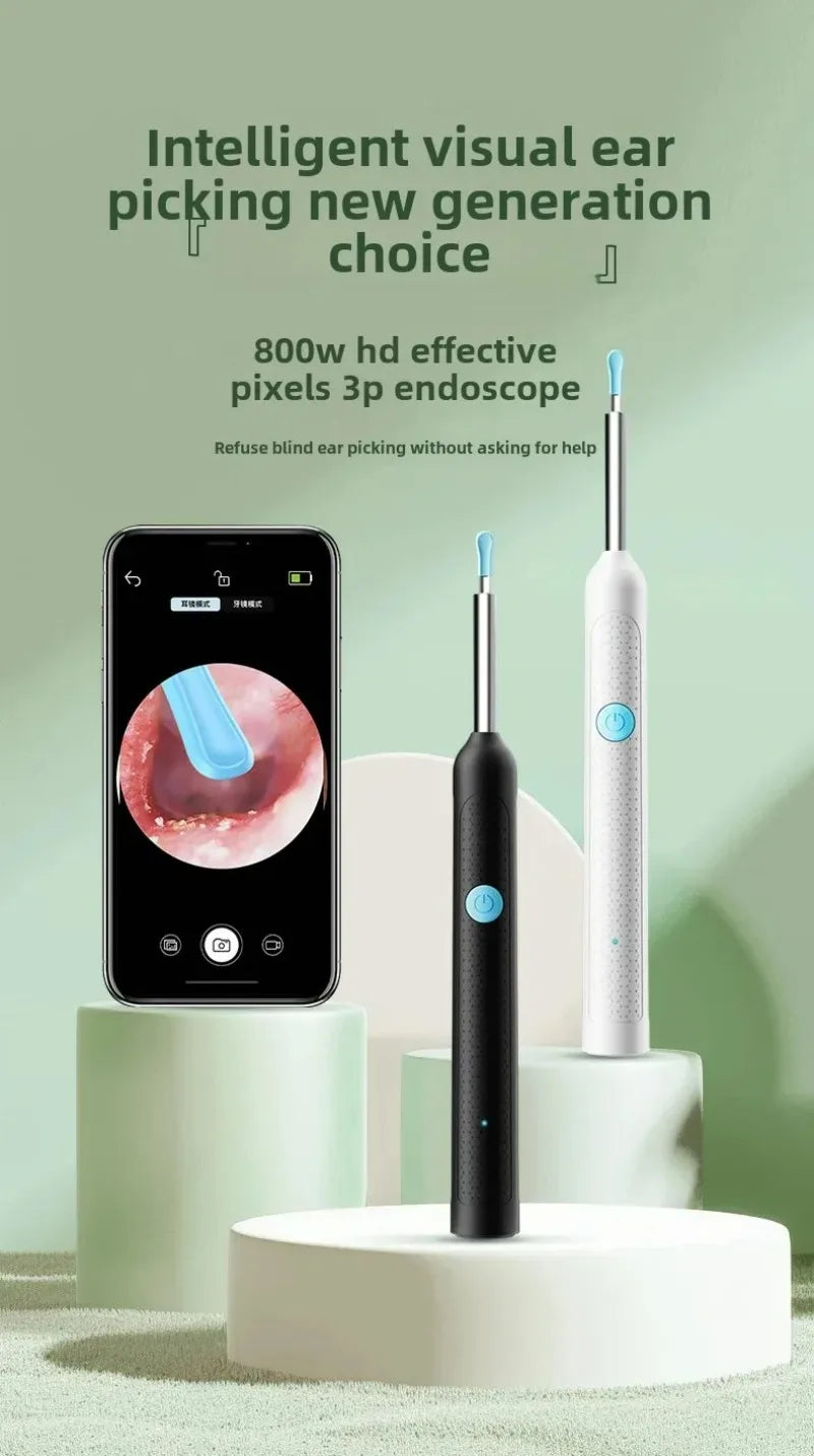 Smart Visual Ear Sticks Otoscope Endoscope Wax Removal Tool Earpick Mini Camera Health Care Ear Cleaner